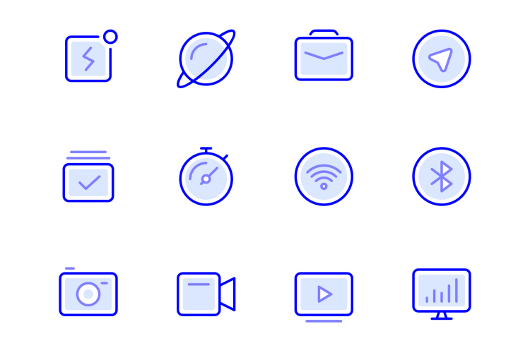 Sapphire Icon Set 100个蓝宝石设计风格网站icon小图标素材下载
