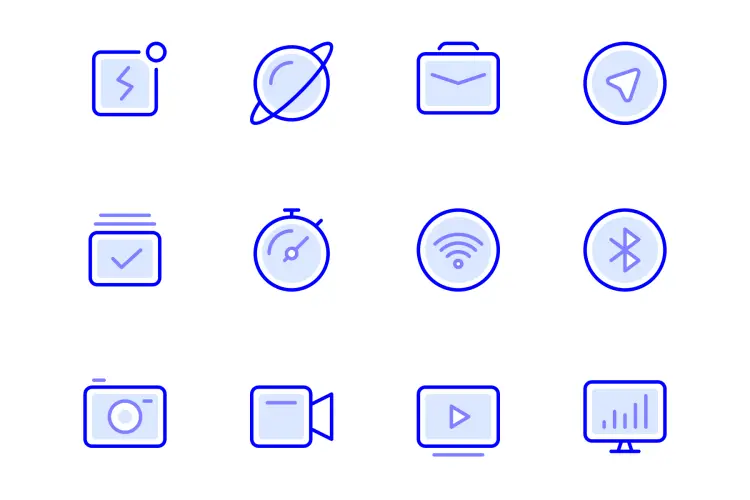 Sapphire Icon Set 100个蓝宝石设计风格网站icon小图标素材下载