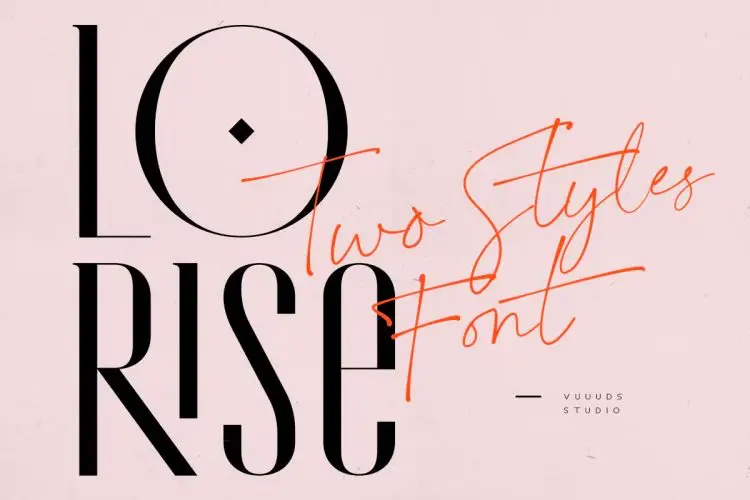Lorise经典极简轻奢时尚婚礼美妆服装品牌logo杂志排版英文字体