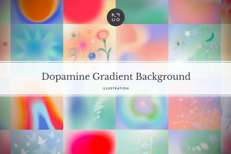 Dopamine Gradient Background Pack 30张高清抽象艺术模糊迷幻渐变背景底纹叠加图片国外设计素材