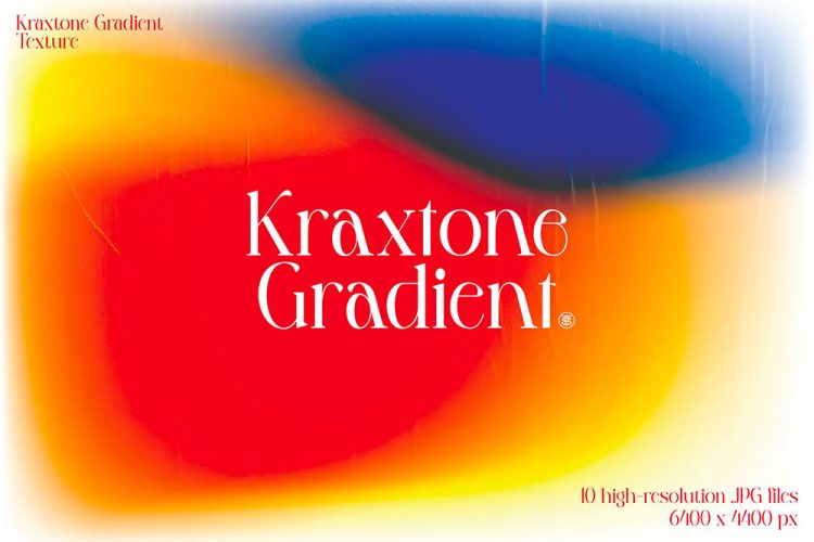 Kraxtone Gradient Texture 10张抽象艺术海报背景叠加纹理色调渐变图片国外设计素材