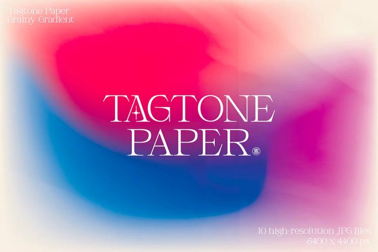 Tagtone Paper Grainy Gradient 10张抽象艺术海报背景叠加纹理色调渐变图片国外设计素材