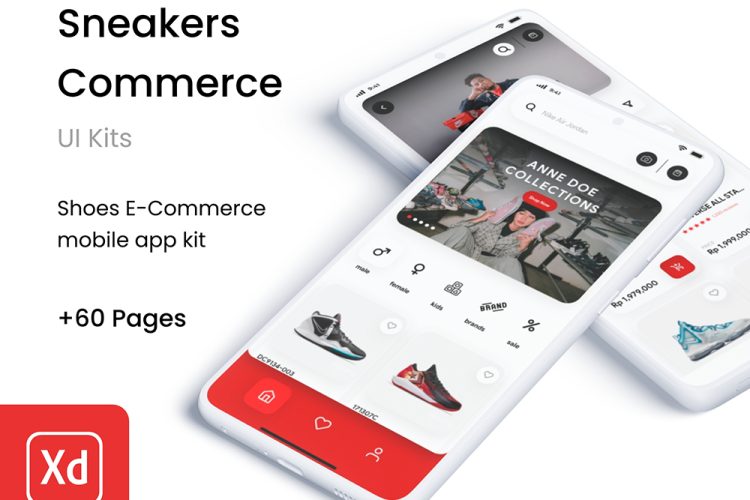Sneaker Commerce 60张高质量休闲服饰电商app界面UI设计