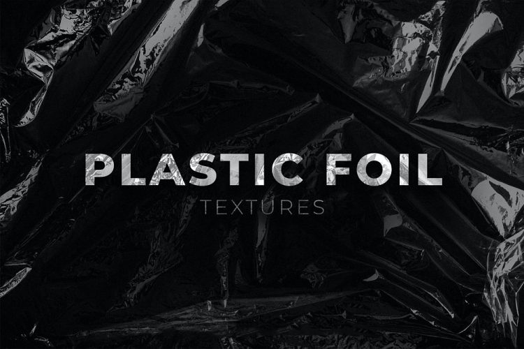 Plastic Foil Texture Pack 30款高清真实复古铝箔塑料袋褶皱肌理纹理背景底纹图片设计素材