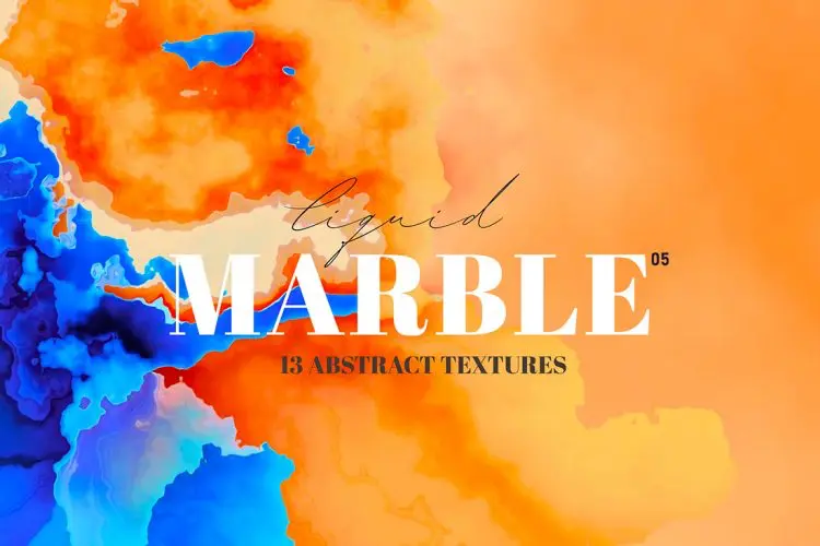 Liquid Marble Textures 05 大理石液化溶解抽象艺术纹理背景叠加图片设计素材 13p