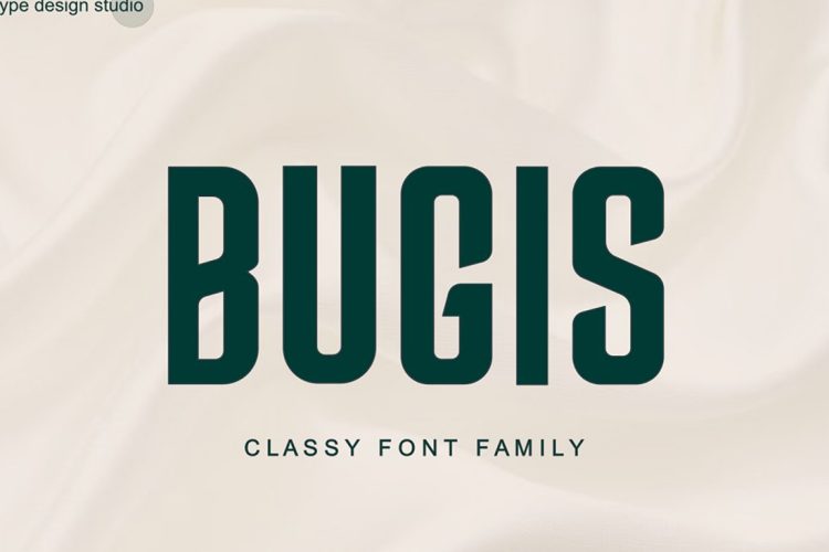 Bugis Upright Font 直立优雅服饰杂志商品商标logo标题无衬线英文字体