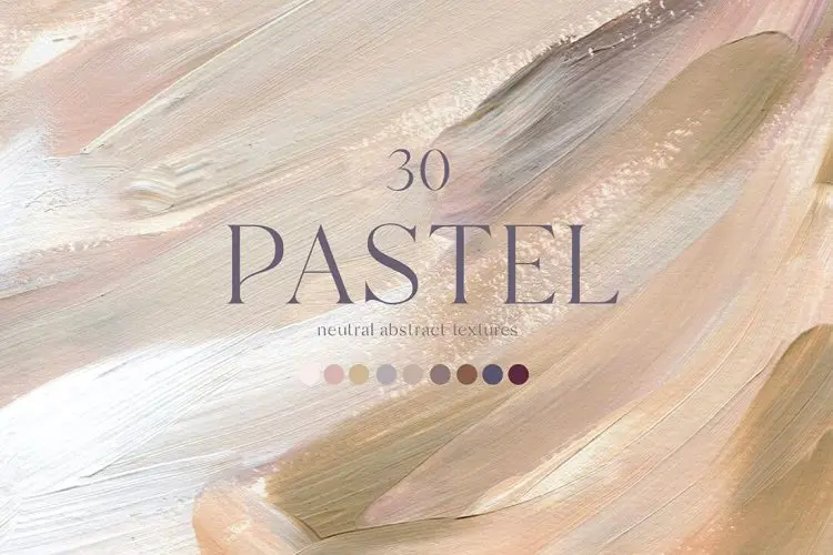 Pastel beige neutral acrylic textures backgrounds 柔和米色中性丙烯酸涂料颜料纹理背景国外设计素材30P
