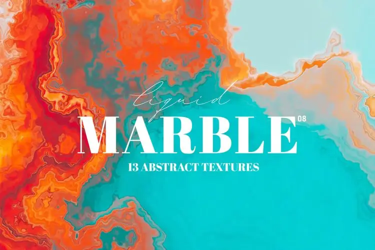 Liquid Marble Textures 08 抽象艺术液化大理石纹理宣传海报广告背景国外设计素材13P