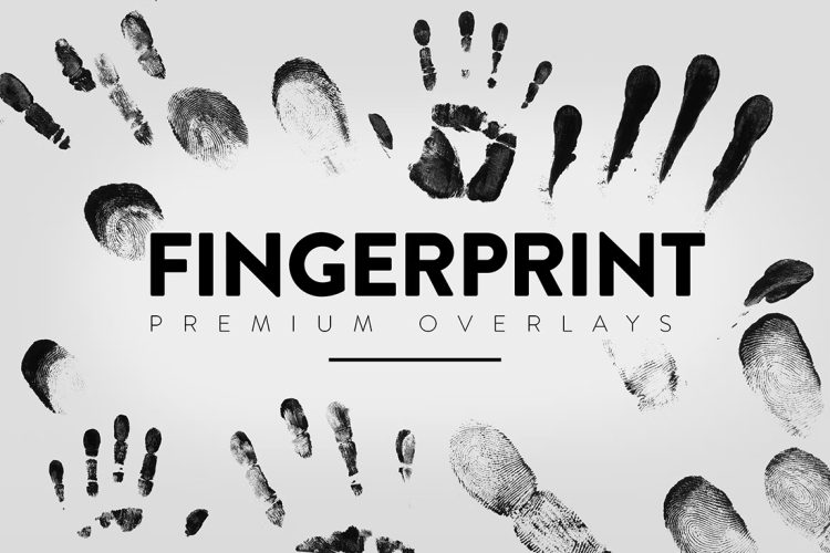 30 Fingerprint Overlay 手印掌印指纹手掌压印插图插画png免抠图片设计素材30P