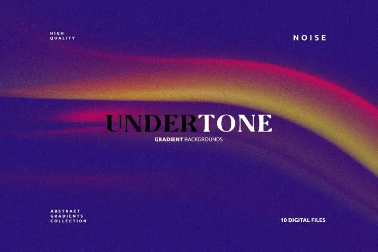 Undertone Gradient Backgrounds 抽象线性波浪模糊噪音渐变海报广告背景图片设计素材 10p