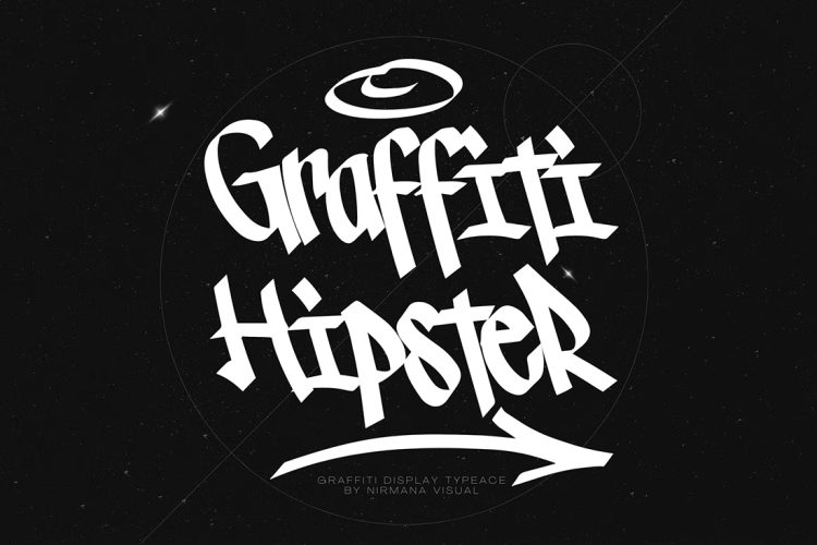 Graffiti Hipster – Logo Font 街头潮流时尚嬉皮士嘻哈涂鸦潮牌logo海报标题短语手写英文字体