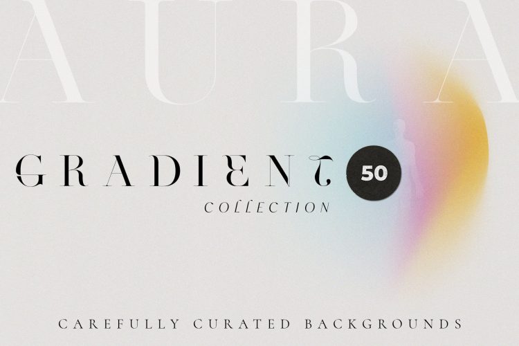 AURA gradient collection 50款潮流复古透明塑料袋包装纸防震膜褶皱肌理png免抠底纹素材