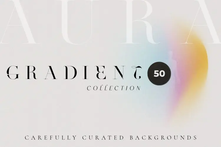 AURA gradient collection 50款潮流复古透明塑料袋包装纸防震膜褶皱肌理webp免抠底纹素材