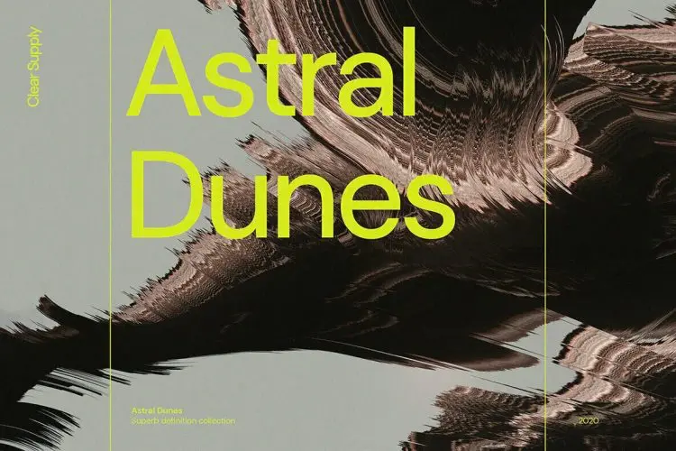 Astral Dunes 10款超高清宽屏创意抽象科幻故障风视觉海报壁纸背景设计图片素材
