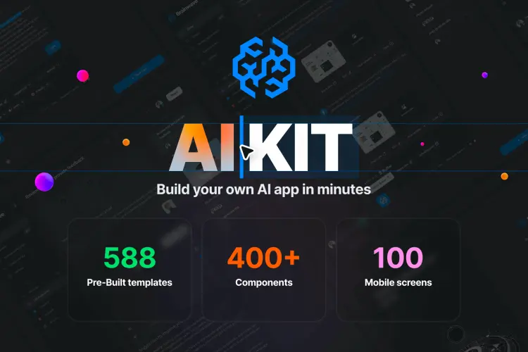 Brainwave – AI UI Kit 双配色ChatGPT人工智能聊天Ai网页后台ui界面交互设计套件fig模板素材