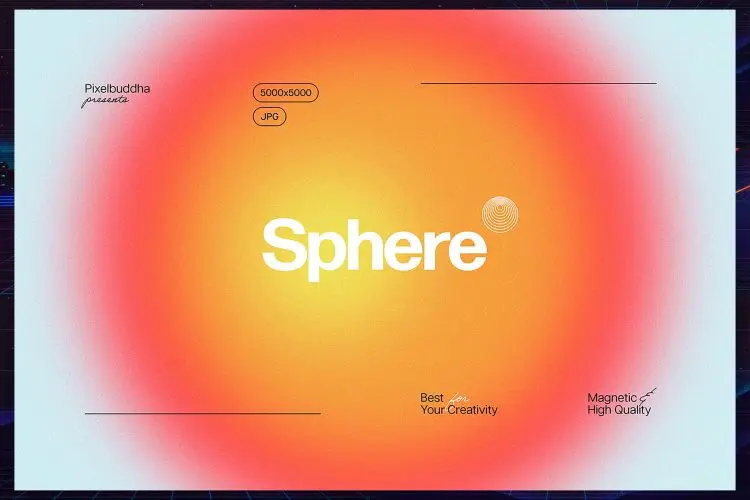 Round Circle Gradient Textures Pack 48款迷幻时尚圆点模糊圆球弥散光圆形渐变海报背景图片设计素材