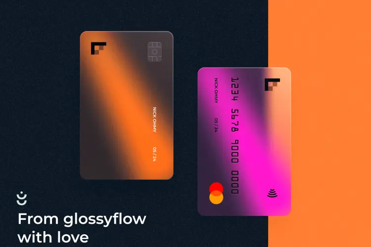 Glossy Bank Card Kit 7款透明磨砂银行卡名片卡片设计展示贴图FIG模板素材
