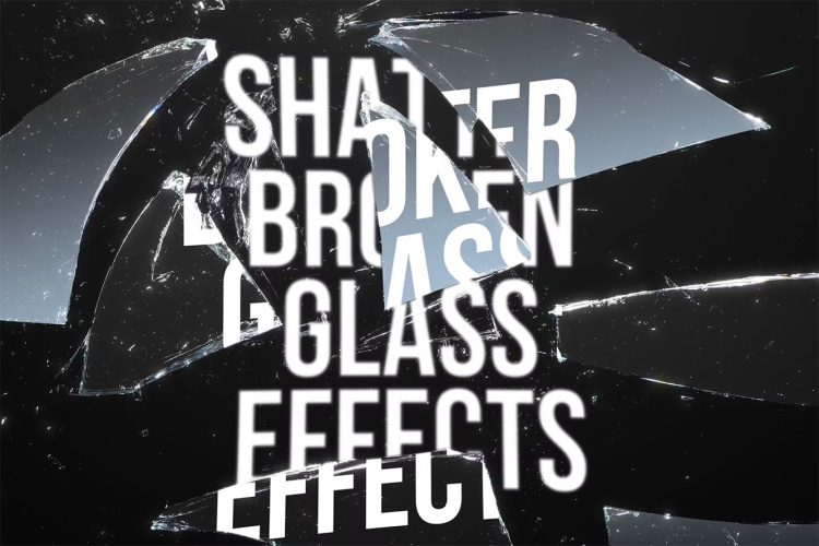 Shatter Broken Glass Effects 30款碎玻璃碎片残渣裂纹潮流海报特效背景底纹高清图片设计素材