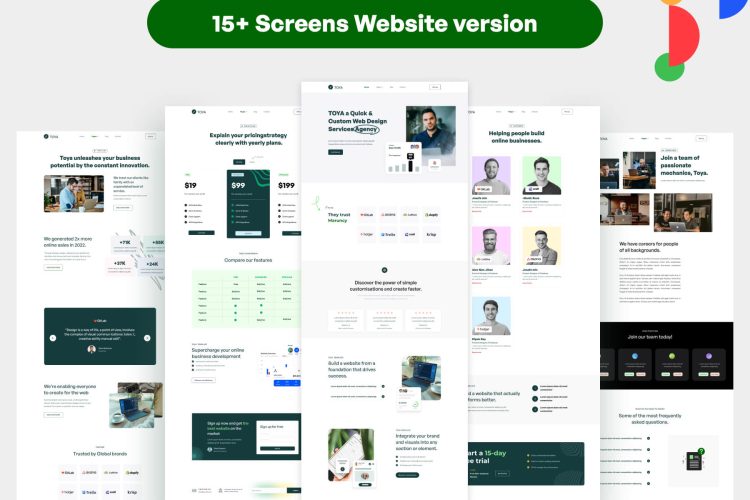 Technology & Business Digital Services Agency Web UI Kit 响应式网站模板技术与商业数字服务机构 Web UI 工具包