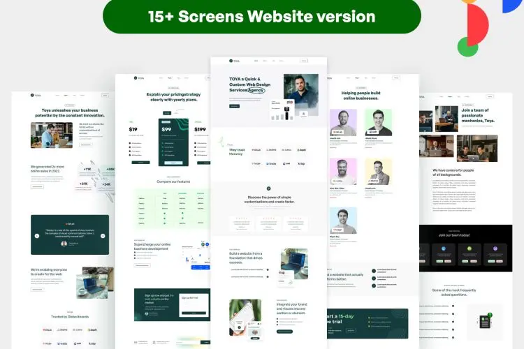 Technology & Business Digital Services Agency Web UI Kit 响应式网站模板技术与商业数字服务机构 Web UI 工具包