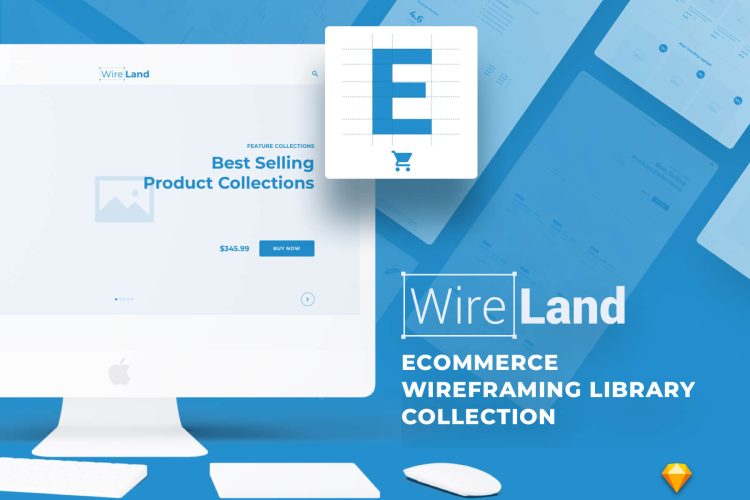 Wireland for Ecommerce 用于电子商务的大量线框库集合免费下载