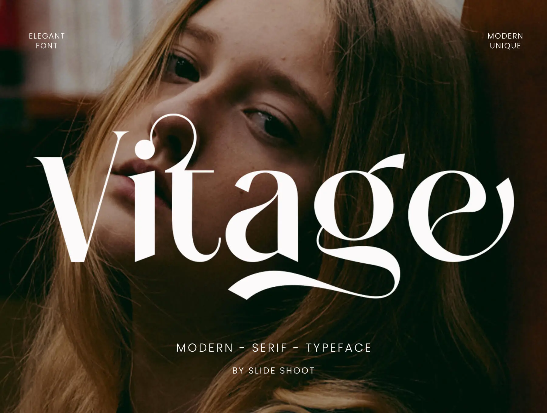 Vitage Serif 书籍海报封面英文艺术字体 好看的花式英文字体下载