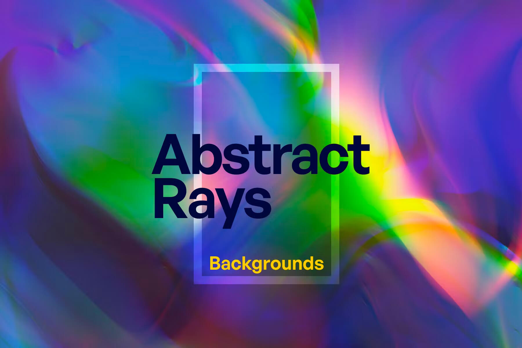 Abstract Multicolor Rays Background 5张抽象迷人多彩波浪广告海报背景图片国外设计素材