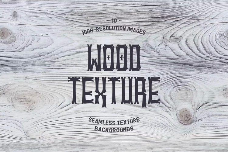 White Wood Seamless Texture Backgrounds  10款灰白木纹木板无缝纹理背景叠加图片设计素材