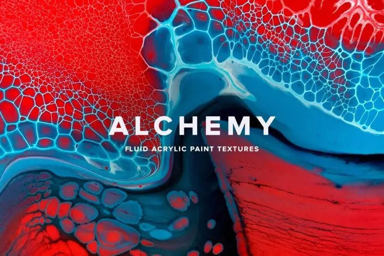 Alchemy Fluid Acrylic Paint Texture  15款抽象艺术炫彩丙烯颜料油漆液体酸性高级背景底纹图片设计素材