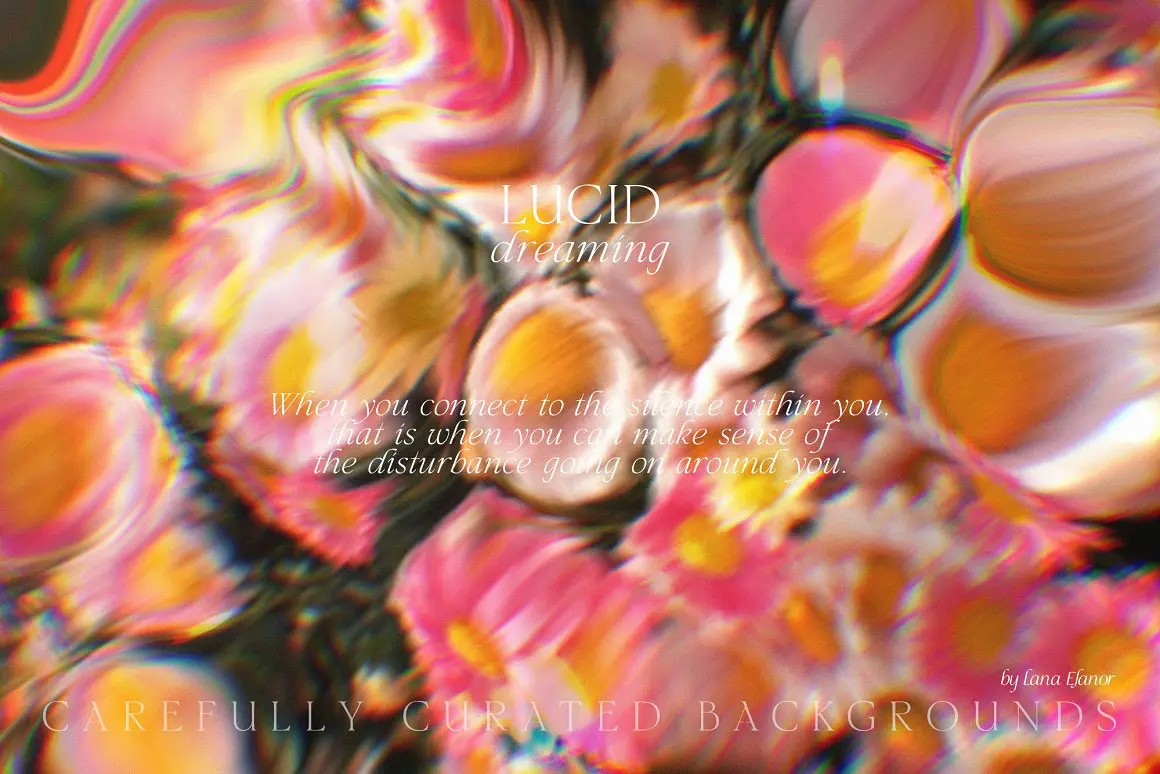 LUCID DREAMING abstract psychedelic  30款梦幻光影抽象迷幻复古棱镜光斑艺术海报背景底纹高清图片素材