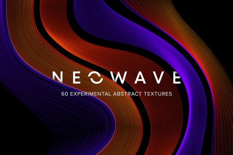 Neowave – Organic Abstract Texture  60款多彩INS风波浪线条实验性抽象艺术包装海报设计背景图片素材包