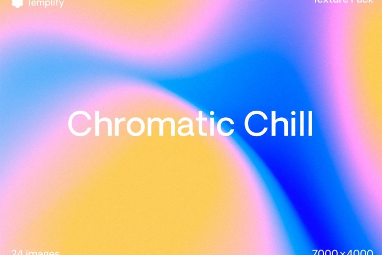 Chromatic Chill Texture Background Pack  24款冷色调现代时尚迷幻潮流酸性弥散光模糊渐变背景底纹图片素材