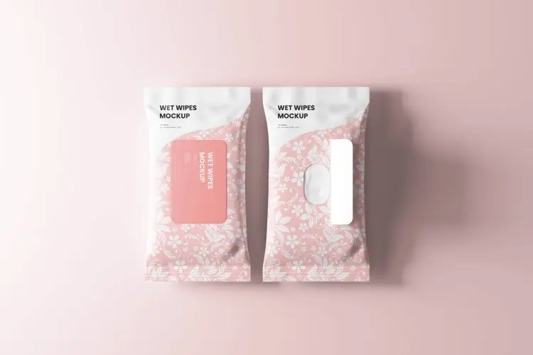 Wet Wipe Mockup  10款湿巾纸湿厕纸湿纸巾产品包装设计贴图ps样机素材展示效果图免费下载