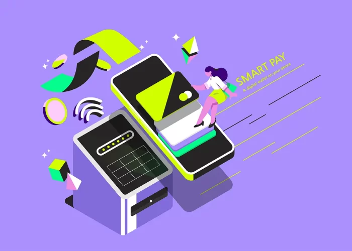 Smart Payment Illustration  13款创意撞色互联网智能手机支付主视觉插画海报ai设计素材源文件