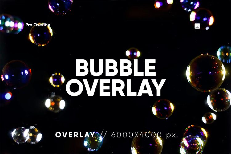 30 Bubble Overlay HQ  30款逼真彩色泡泡气泡水泡背景图片国外设计素材