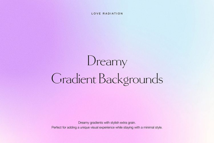 Dreamy Bright Gradient Backgrounds  20款粉色梦幻时尚迷幻渐变数码科技海报背景底纹ps分层设计素材