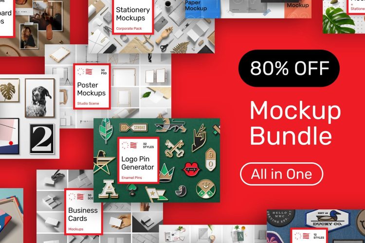 Mockup Bundle – All in One Mr.Mockup知名工作室42套高质量样机模板合集包