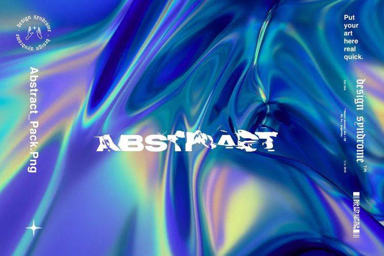 Abstract Image Pack  40款高清炫彩潮流艺术抽象镭射酸性渐变海报背景底纹图片设计素材