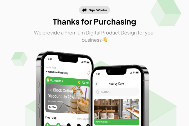 CuppaCo – Coffee Shop Mobile App UI KIT  100多屏咖啡店移动应用 UI 套件