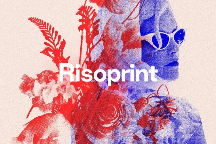 Risoprint – Risograph Grain Effect 潮流复古做旧磨损颗粒印刷叠印半调肌理ps样机素材特效生成模板