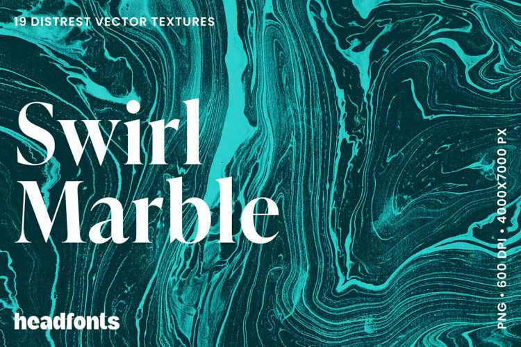 Swirl Marble Texture  19款绿色水墨迷幻液体旋涡大理石纹理背景叠加图片平面矢量设计素材