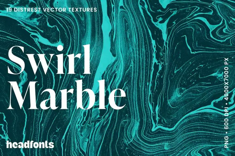 Swirl Marble Texture  19款绿色水墨迷幻液体旋涡大理石纹理背景叠加图片平面矢量设计素材