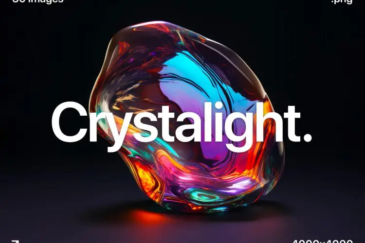 Crystalight 30 Crystal Backgrounds  30款时尚梦幻光泽流体渐变炫彩矿石水晶背景webp免抠高清图片素材