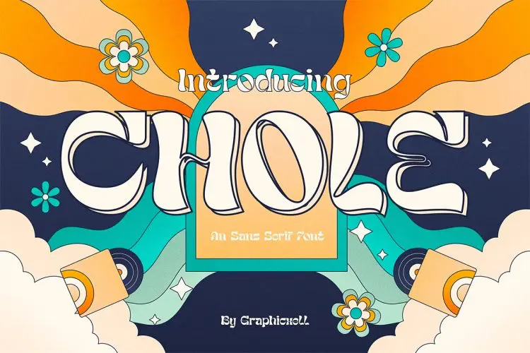 Chole Retro Vintage Serif Font Typeface 优雅复古杂志海报徽标设计衬线英文字体安装包