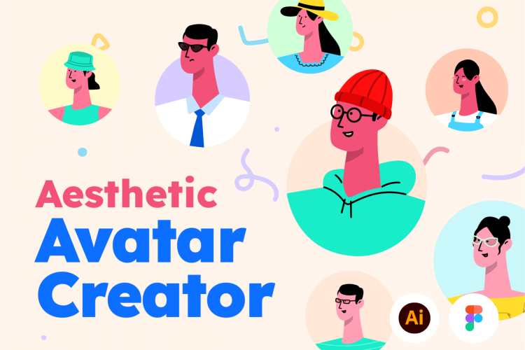 Profily – Aesthetic Avatar Creator  20款创意趣味时尚卡通人物头像插图插画png免抠图片设计素材