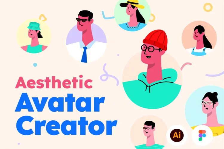 Profily – Aesthetic Avatar Creator  20款创意趣味时尚卡通人物头像插图插画webp免抠图片设计素材