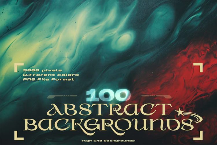 100+ Abstract Backgrounds  100款高清抽象流体渐变科幻艺术迷幻科技海报背景底纹图片素材