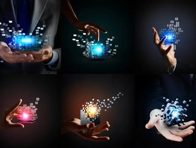 Cube Poster Image  20款立方体方块魔方商务海报设计JPG图片素材