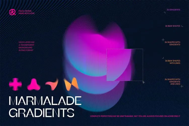 Marmalade Abstract Gradients & Shape  180款时尚潮流抽象艺术动感模糊渐变几何图形webp免抠背景图片素材