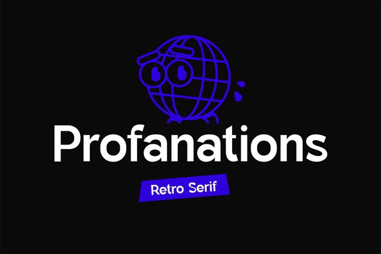 Profanations Retro Sans Serif Font Family  12款Profanations复古优雅时尚海报封面标题无衬线英文字体家族